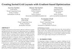 Creating Sorted Grid Layouts with Gradient-based Optimization