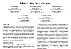 Libro - Lifelog Search Browser