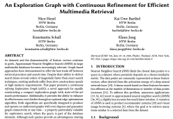 An Exploration Graph with Continuous Refinement for Efficient Multimedia Retrieval