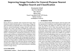 Improving Image Encoders for General-Purpose Nearest Neighbor Search and Classification