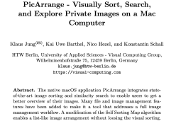 PicArrange - Visually Sort, Search, and Explore Private Images on a Mac Computer