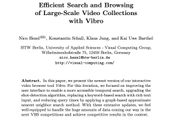 Efficient Search and Browsing of Large-Scale Video Collections with Vibro