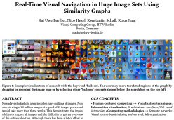 Real-Time Visual Navigation in Huge Image Sets Using Similarity Graphs