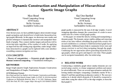 Dynamic Construction and Manipulation of Hierarchical Quartic Image Graphs