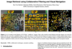 Image Retrieval using Collaborative Filtering and Visual Navigation