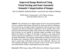 Improved Image Retrieval using Visual Sorting and Semi-Automatic Semantic Categorization of Images